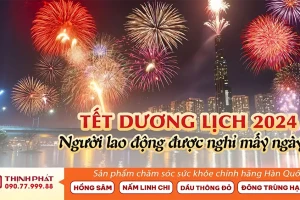 Tết Dương lịch 2024 người lao động được nghỉ mấy ngày?
