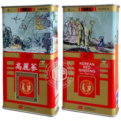 Hồng sâm củ khô hộp thiếc KGS 75g củ lớn Chính hãng Hàn Quốc