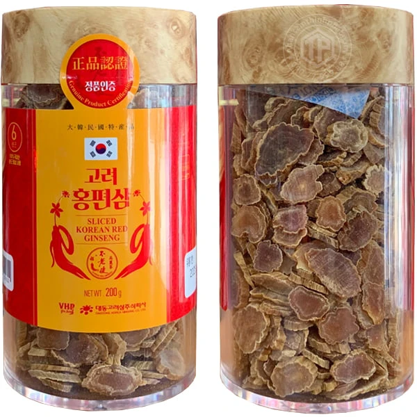 Hồng sâm lát khô Daedong lọ 200g
