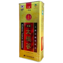 Thái cực sâm củ khô Hàn Quốc chính hãng Daedong hộp 600g hộp thiếc 20 củ - Thiên sâm