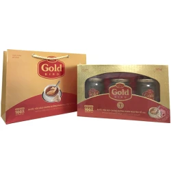 Tổ yến chưng đường phèn 100% tổ yến hộp 3 hũ - 190g/ hũ - Gold Bird