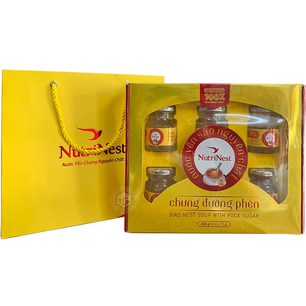 Yến chưng sẵn hộp 6 lọ Gold Bird Silver