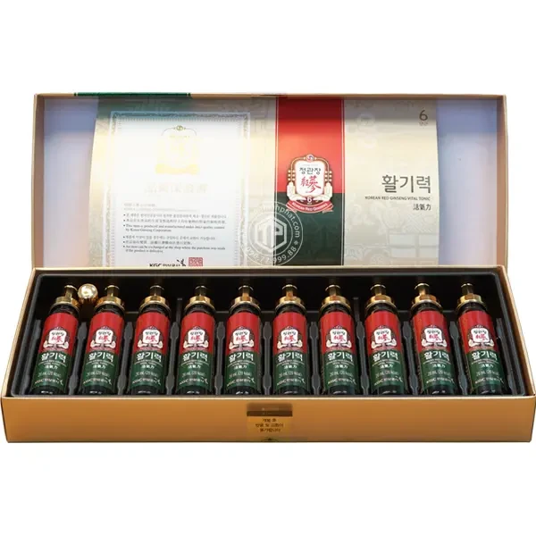 Nước hồng sâm KGC hộp 10 ống - Chính hãng sâm Chính phủ Hàn Quốc Jung Kwan Jang