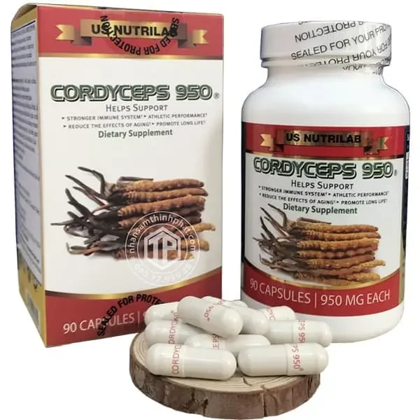 Đông trùng hạ thảo Cordyceps 950 của Mỹ hộp 90 viên