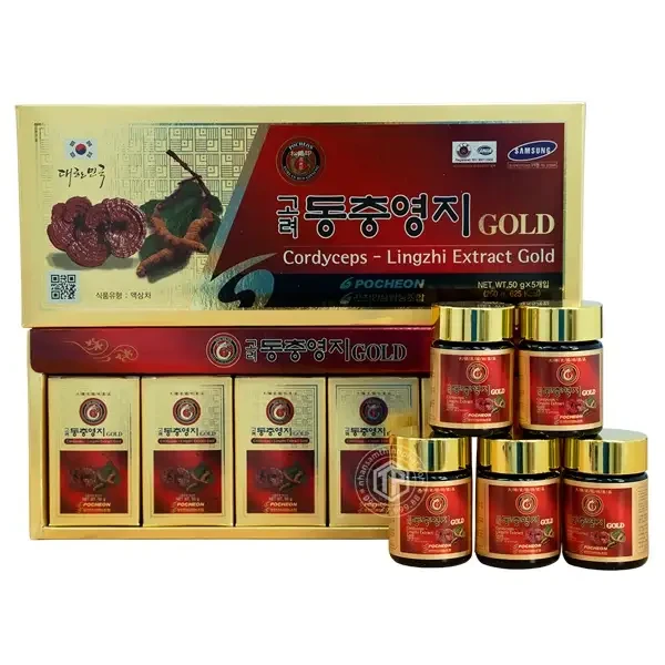 Cao linh chi đông trùng hạ thảo Hàn Quốc hộp 5 lọ