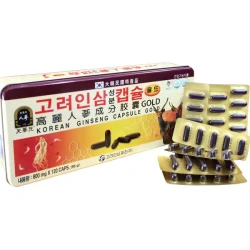 Viên hồng sâm nhung hươu linh chi Hàn Quốc hộp 120 viên