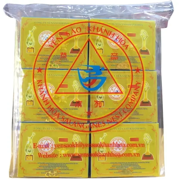 Tổ Yến Sào Khánh Hòa tinh chế 6 hộp 3g