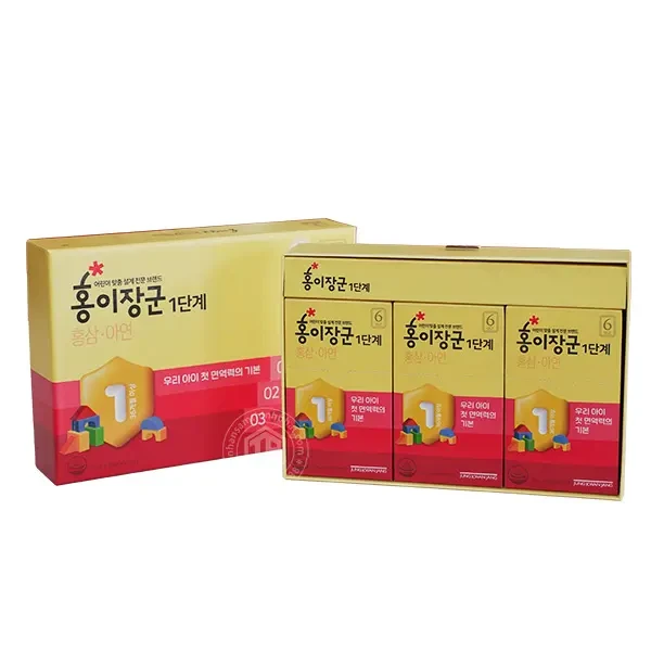 Nước hồng sâm Baby cao cấp cho trẻ em 3 - 4 tuổi Sâm Chính phủ KGC Jung Kwan Jang hộp 30 gói x 15ml