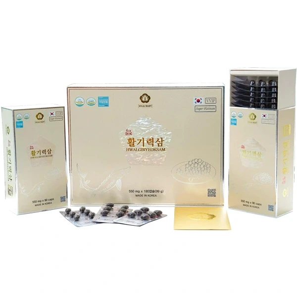 Viên Thiên Sâm Trứng Cá Tầm Hwalgiryeoksam chính hãng 180 Viên