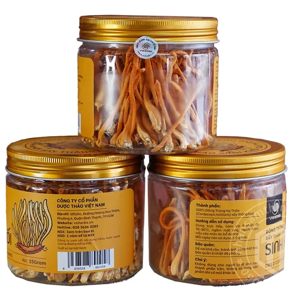 Nấm đông trùng hạ thảo sợi khô lọ 15g