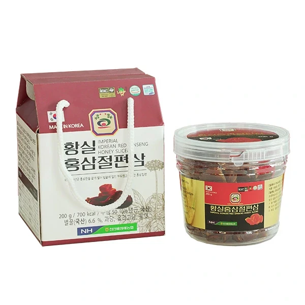 Hồng sâm lát tẩm hộp 200g