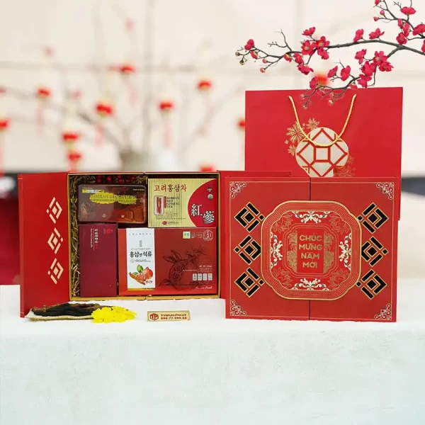 Hộp Quà Xuân Vạn Phúc - Set 10 - Hộp quà tặng tết cao cấp Xuân Bính Ngọ 2026