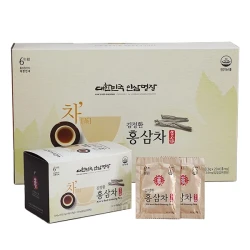 Trà hồng sâm Hàn Quốc cao cấp Red Ginseng hộp 60 gói x 3g