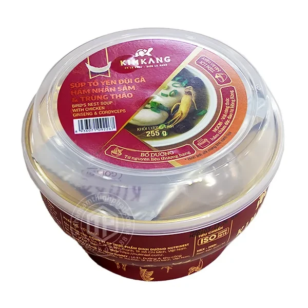 Súp tổ yến đùi gà nhân sâm đông trùng 1 chén