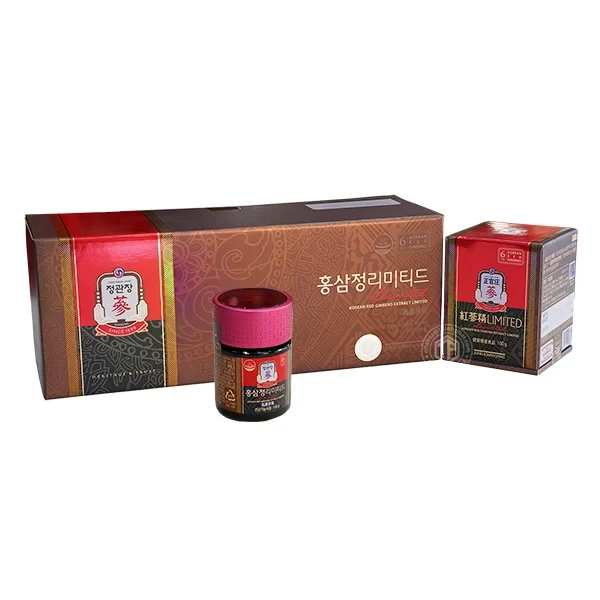 Cao địa sâm Chính phủ tinh chất cao hồng sâm Jung Kwan Jang KGC thượng hạng hộp quà tặng 3 lọ x 100g