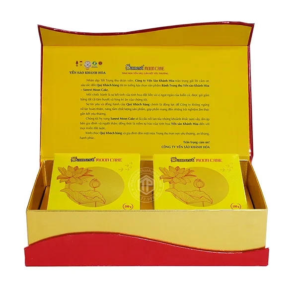 Bánh trung thu Yến Sào nhân mềm hộp 2 bánh x 200gr