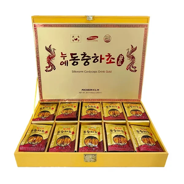 Nước đông trùng hạ thảo Hàn Quốc Pocheon hộp 60 gói x 30ml