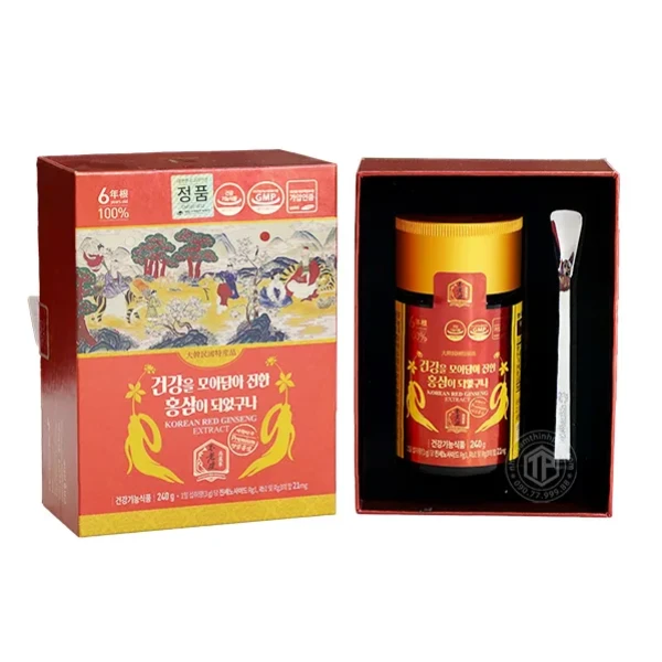 Cao hồng sâm nguyên chất chính hãng Hàn Quốc hộp 1 lọ x 240g
