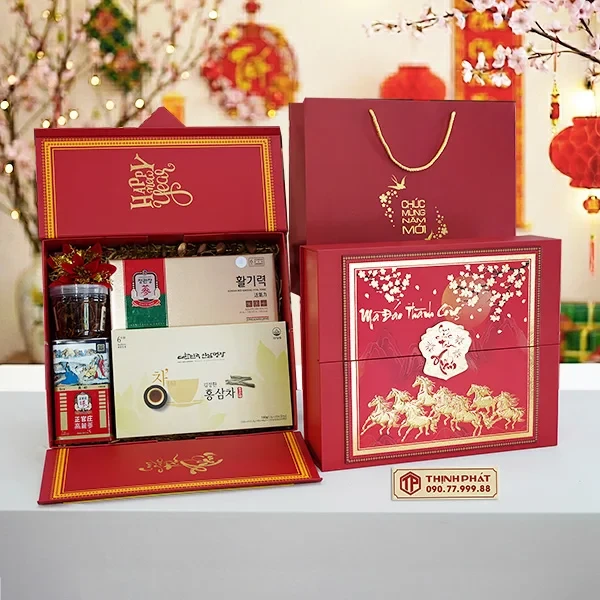 Hộp Quà Xuân Bách Lộc - Set 56 - Hộp quà tặng tết cao cấp Xuân 2026