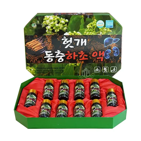 Nước bổ gan thanh lọc cơ thể Jeong Won Hàn Quốc hộp 10 chai x 100 ml