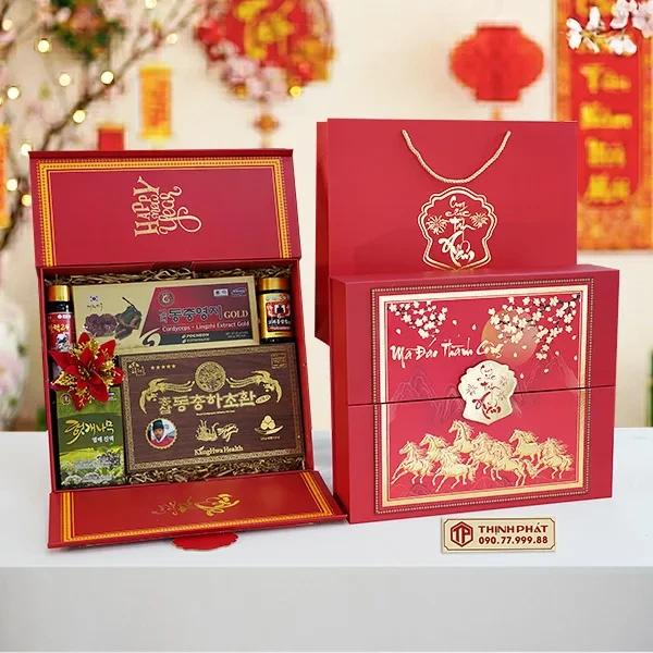 Hộp Quà Xuân Bách Lộc - Set 05 - Hộp quà tặng tết cao cấp Xuân 2026