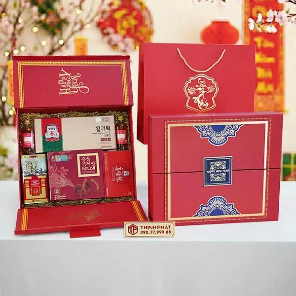 Hộp Quà Xuân Bách Lộc - Set 15 - Hộp quà tặng tết cao cấp Xuân 2026