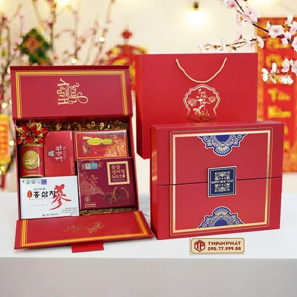 Hộp Quà Xuân Bách Lộc - Set 25 - Hộp quà tặng tết cao cấp Xuân 2026