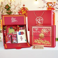 Hộp Quà Xuân Vạn Phúc - Set 14 - Hộp quà tặng tết cao cấp Xuân 2026