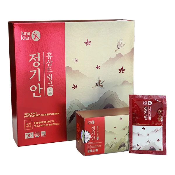 Nước hồng sâm Hàn Quốc Jung Kian Premium hộp 60 gói x 50ml