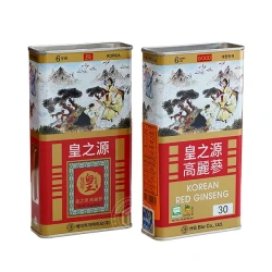 Hồng sâm củ khô hộp thiếc HG Bio 75g chính hãng Hàn Quốc