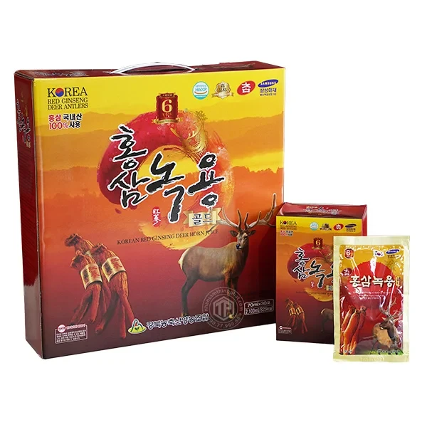 Nước hồng sâm nhung hươu Hàn Quốc hộp 30 gói