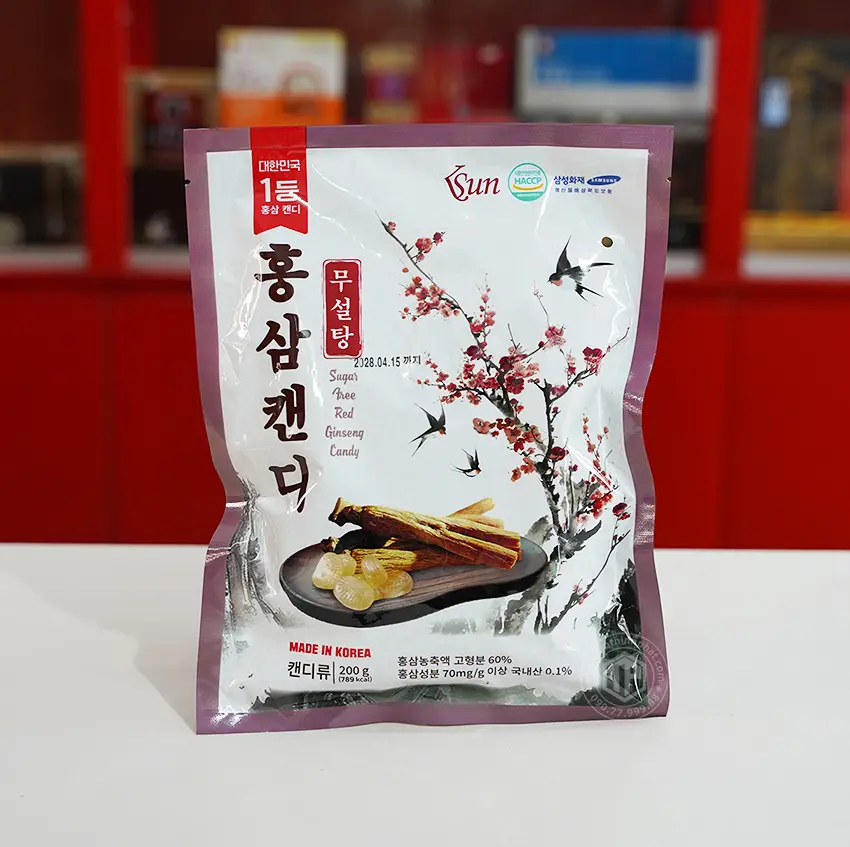 Kẹo sâm Hàn Quốc không đường 200g