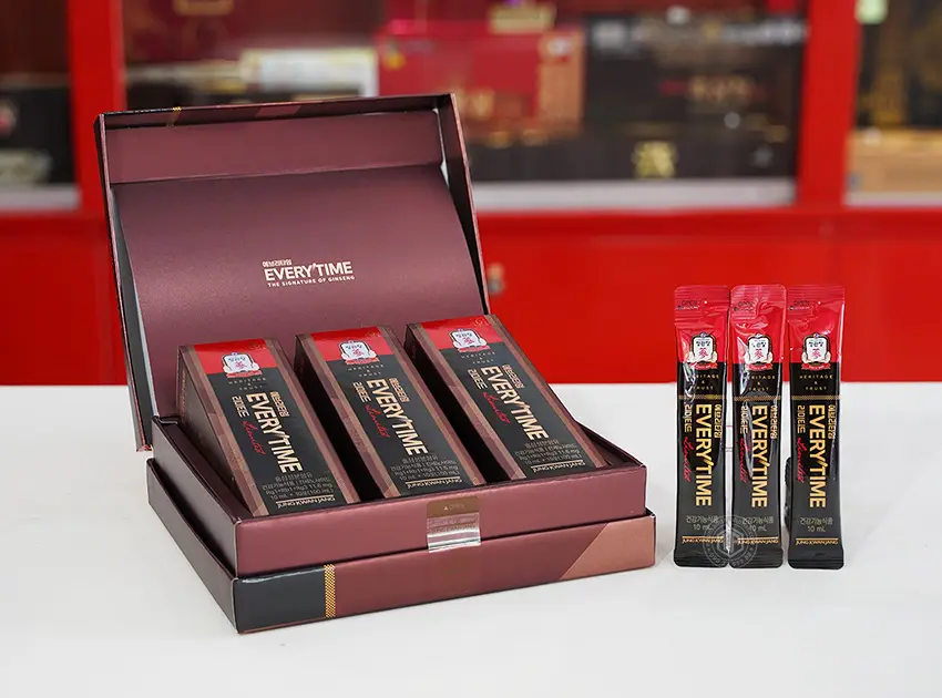 Nước tinh chất địa sâm KGC Jung Kwan Jang Everytime Limited hộp 30 gói x 10ml