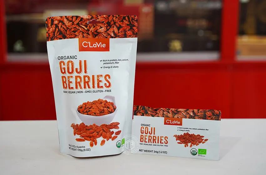 Kỷ tử hữu cơ Goji Berries túi 170g Kỷ tử hữu cơ Goji Berries túi 170g
