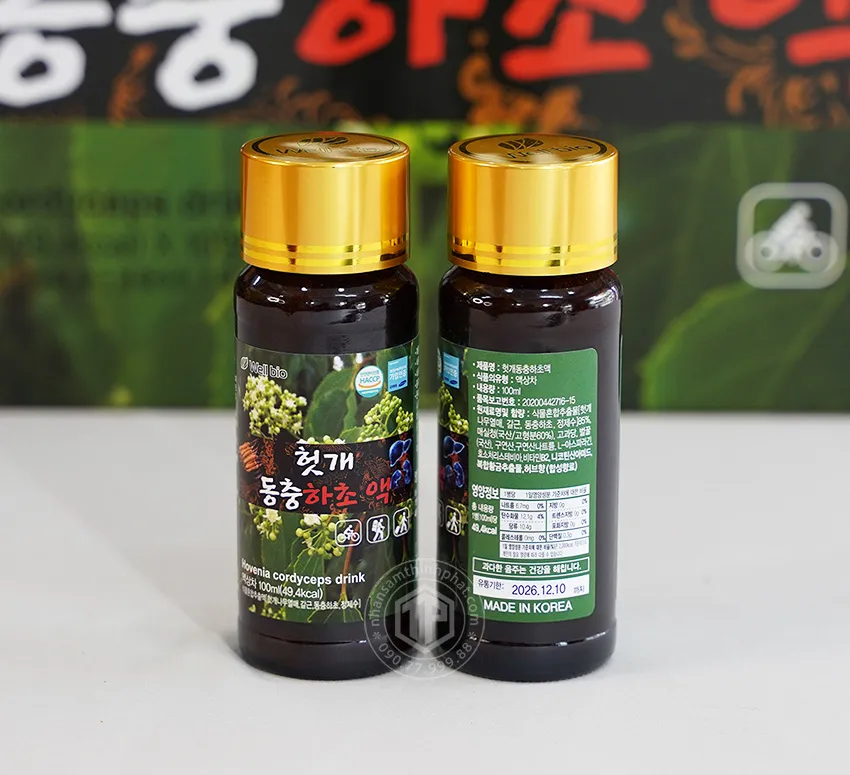 Nước bổ gan thanh lọc cơ thể Jeong Won Hàn Quốc hộp 10 chai x 100 ml