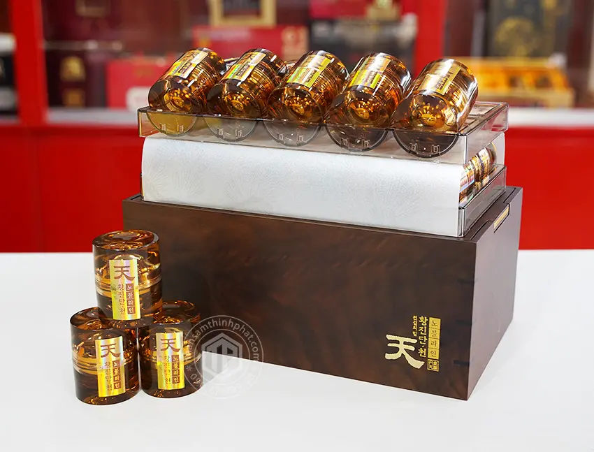 Thượng phẩm Viên Thiên Sâm Linh Đan KGC Hwang Jin Dan Cheon Noble Line 4g x 20 viên Thượng phẩm Viên Thiên Sâm Linh Đan KGC Hwang Jin Dan Cheon Noble Line 4g x 20 viên