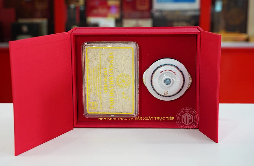 Tổ Yến Sào Khánh Hòa yến đảo thiên nhiên mẫu hộp quà tặng 100g - 014G