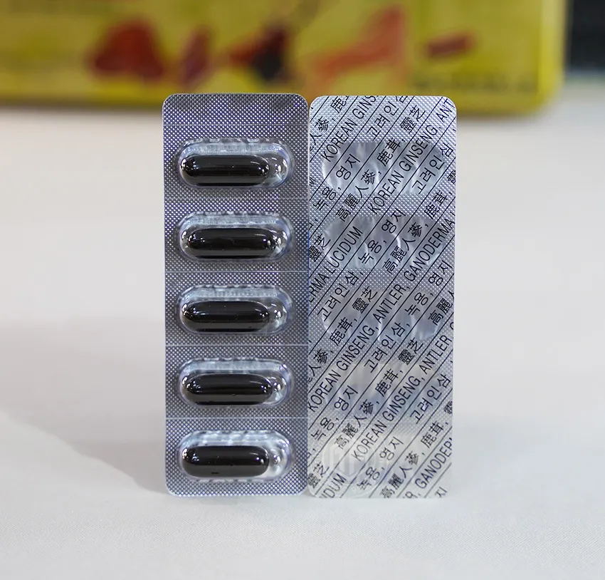 Viên sâm nhung linh chi Hàn Quốc Gold hộp 120 viên Dongwon Viên sâm nhung linh chi Hàn Quốc Gold hộp 120 viên Dongwon