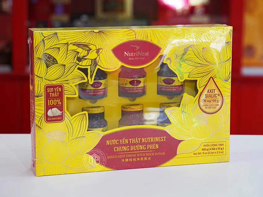 Yến chưng sẵn hộp 6 lọ Gold Bird Silver