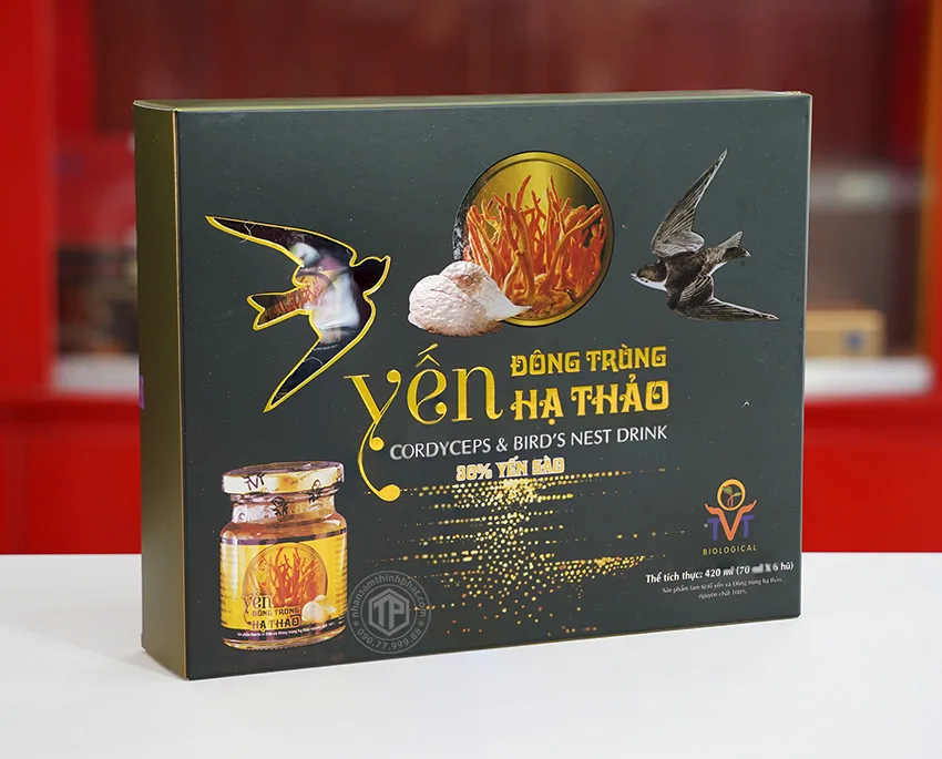 Yến đông trùng hạ thảo có đường hộp 6 lọ